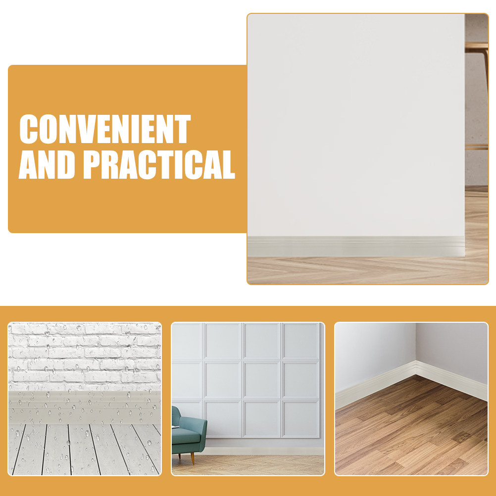 Baseboard Molding Trim - 1 Roll Self-Adhesive Peel and Stick