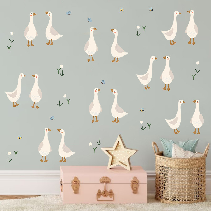 Vinyl Floor Plank - Cute Duckling Wall Sticker Funny Duck