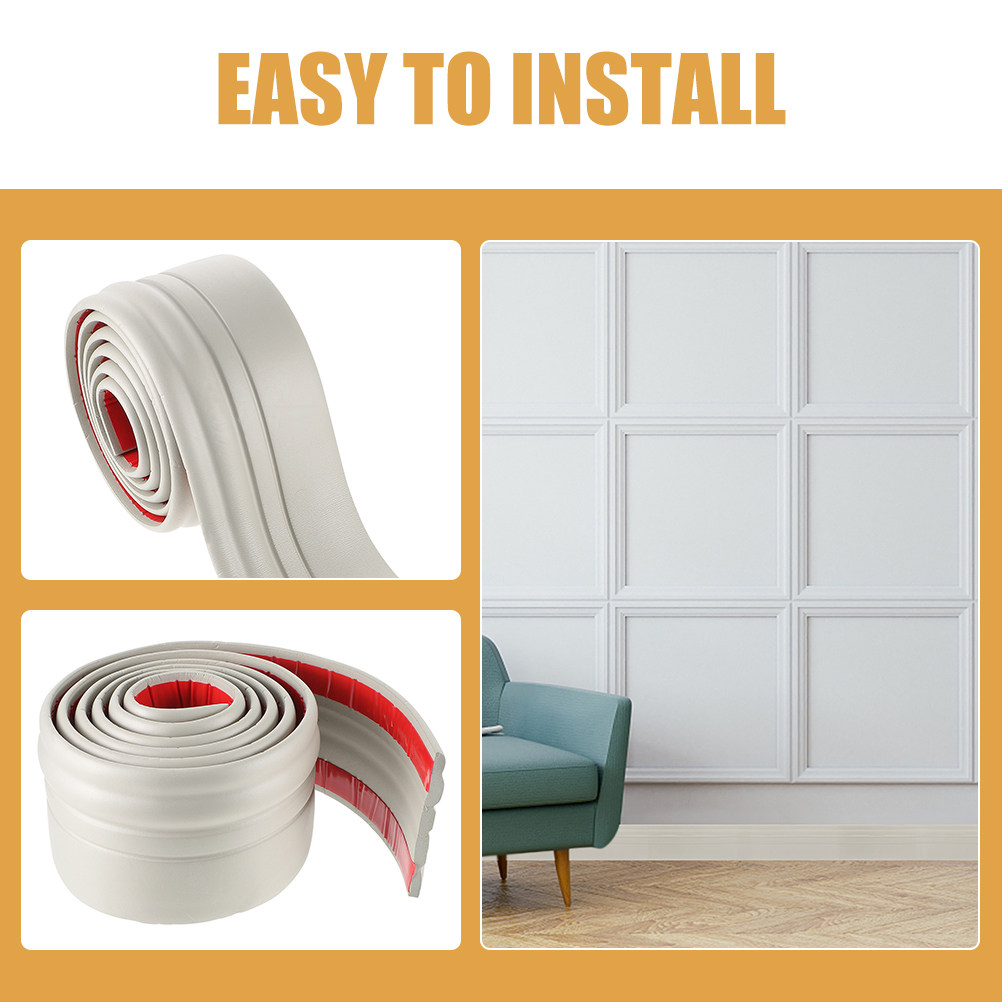 1 Roll Self-Adhesive Peel and  - đánh giá và giá Baseboard Molding Trim