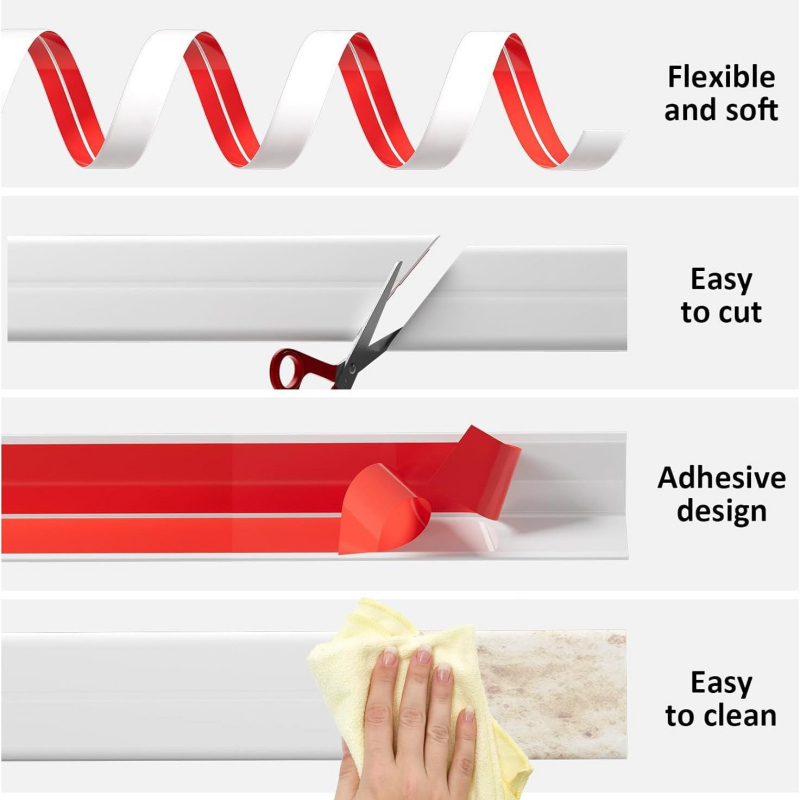 1Roll 3metersx2cm Self-Adhesiv - đánh giá và giá Baseboard Molding Trim