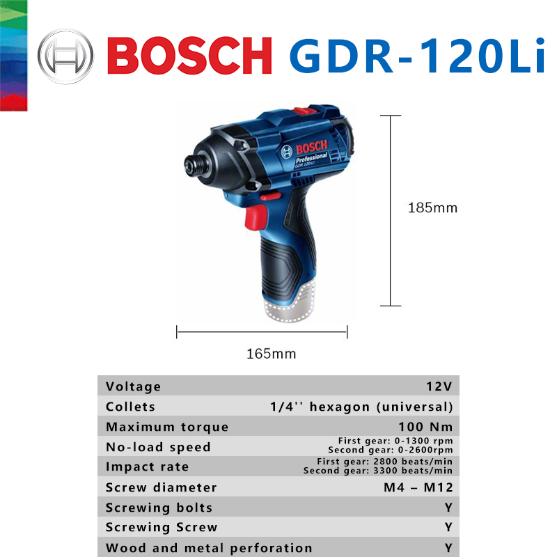 Bosch Original GDR 120-LI Rech - đánh giá và giá Power Drill Cordless