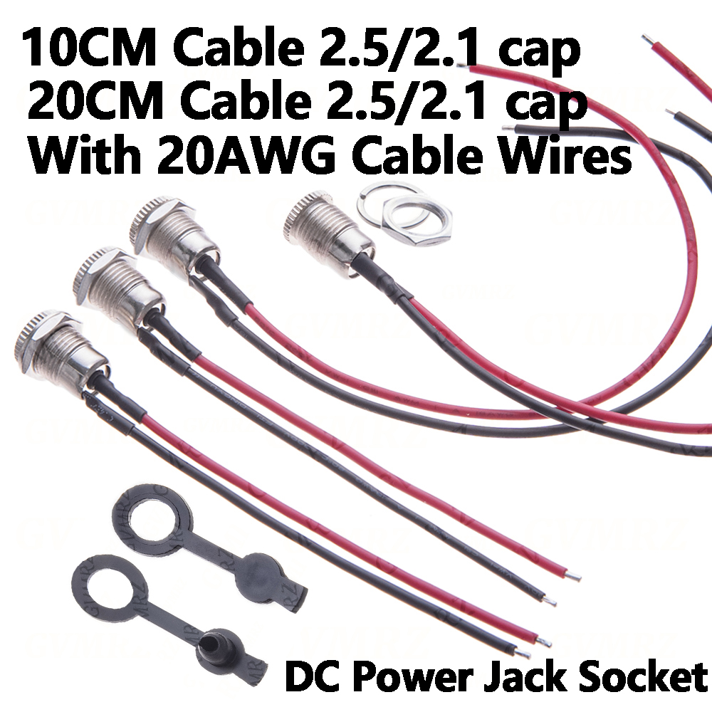 1Pair 5.5x2.1/5.5 x 2.5 DC Pow - đánh giá và giá Wire Connector Cap