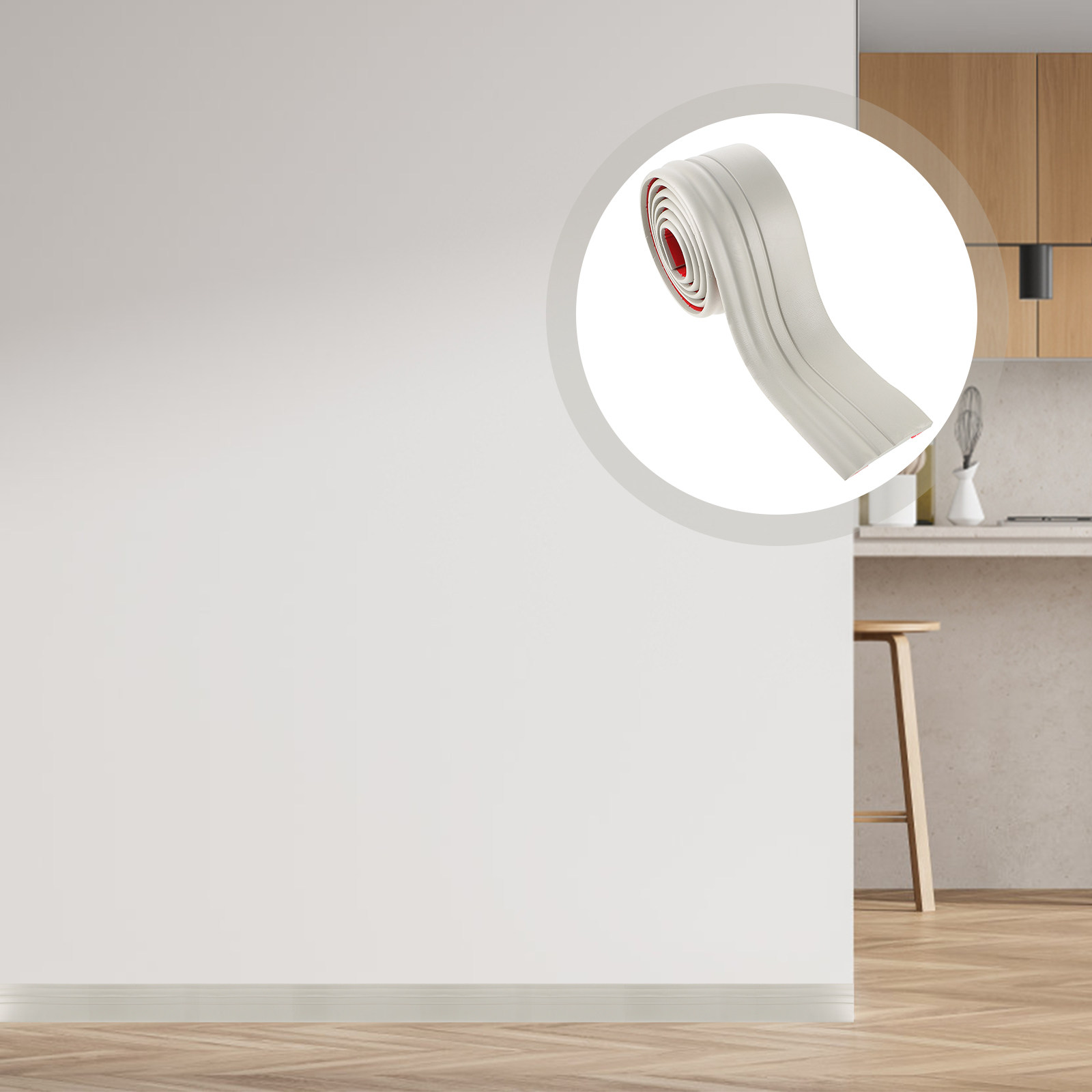 1 Roll Peel and Stick Floor Ba - đánh giá và giá Baseboard Molding Trim