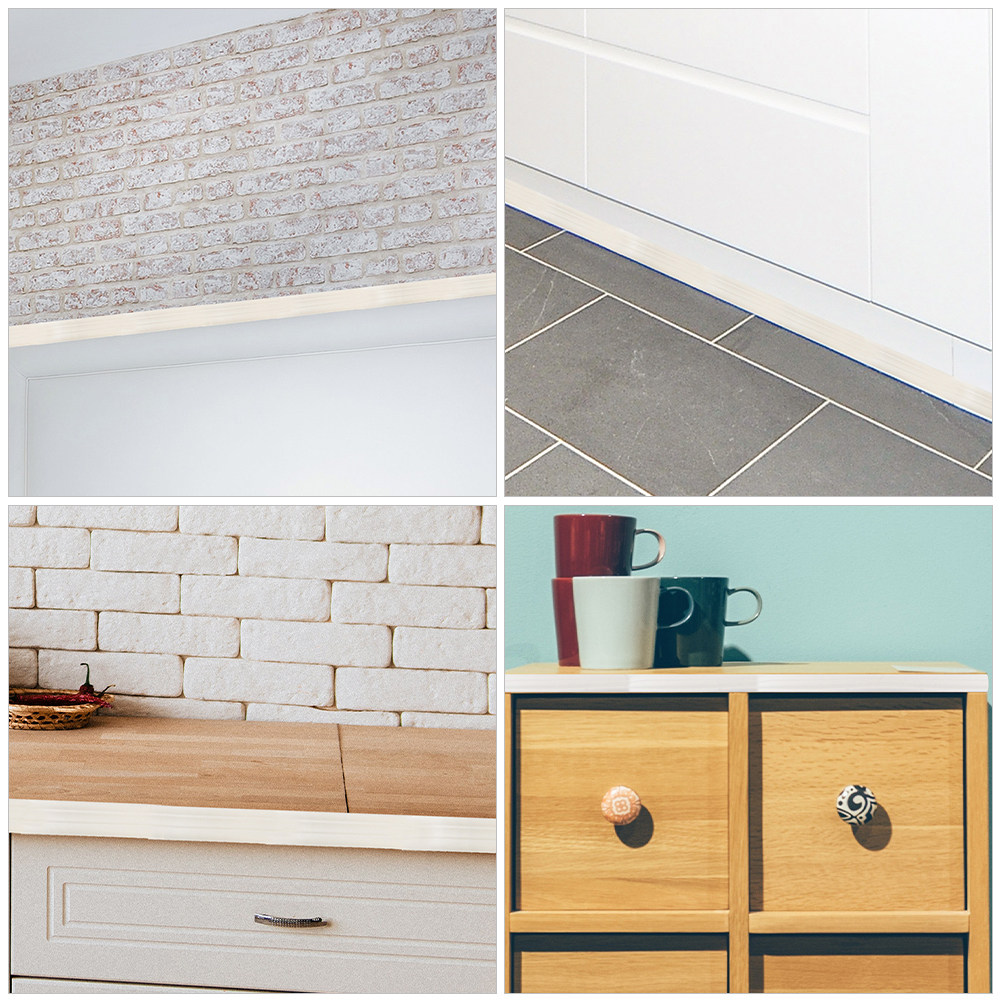 Peel and Stick Wall Trim Flexi - đánh giá và giá Baseboard Molding Trim