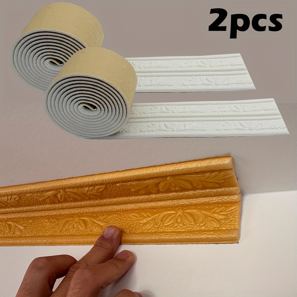 2pcs Emboss Self Adhesive cell - đánh giá và giá Baseboard Molding Trim