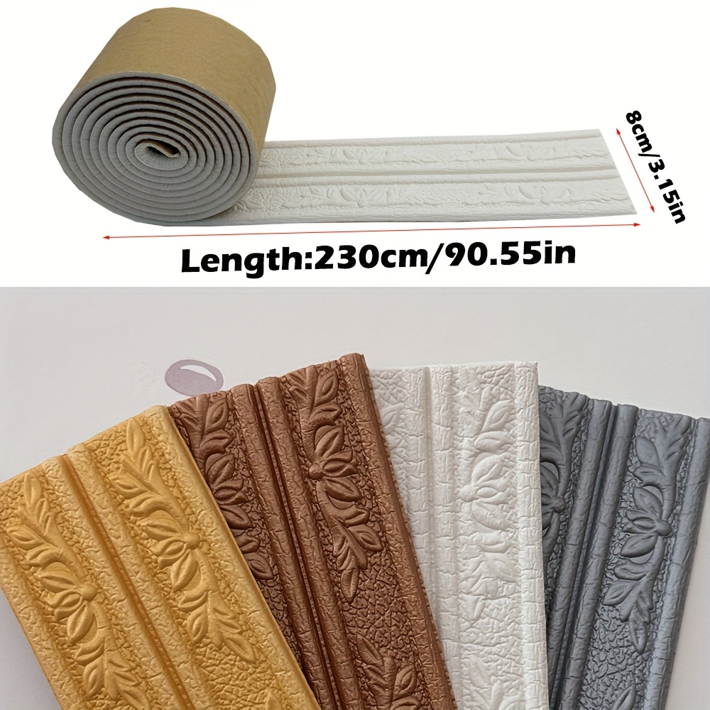 2pcs Emboss Self Adhesive cell - đánh giá và giá Baseboard Molding Trim