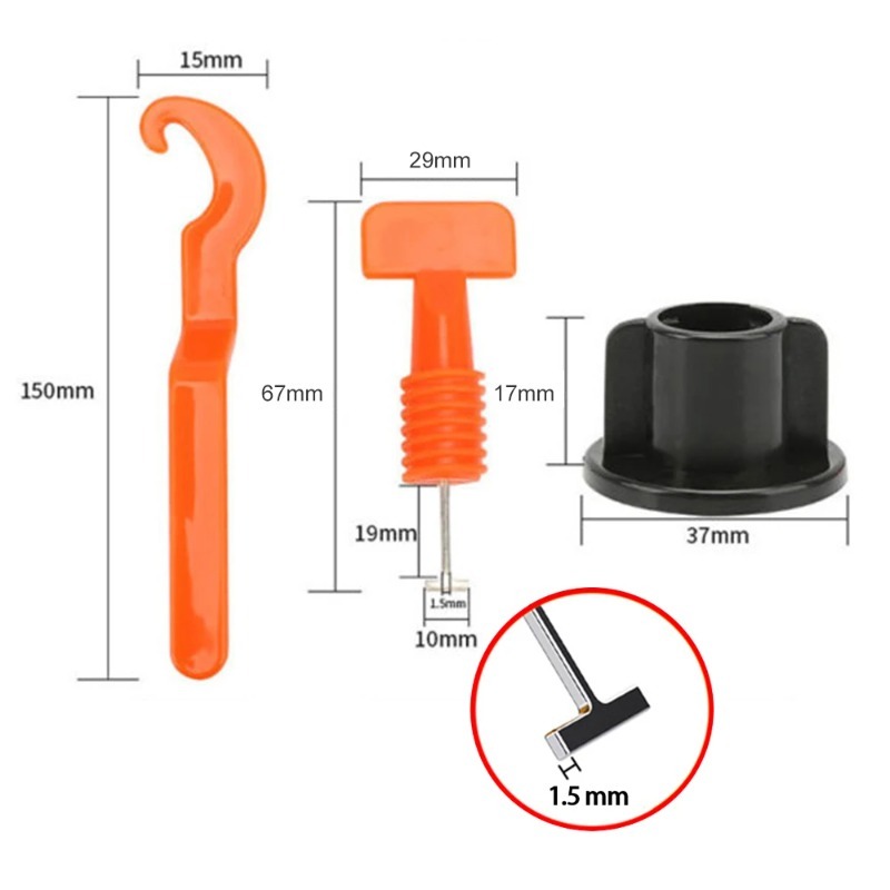 51Pcs Floor Tile Leveling Syst - đánh giá và giá Tile Leveling Clip