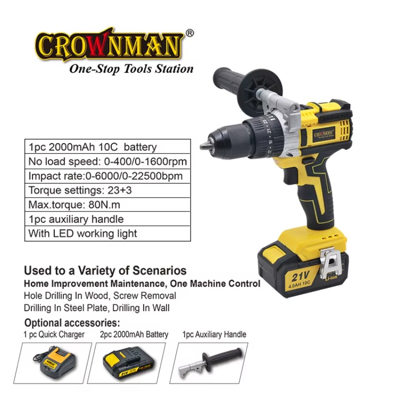 Power Brushless Motor 80N.m 13 - đánh giá và giá Power Drill Cordless