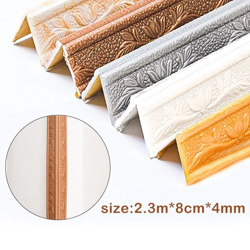 3D Self Stickers Wall Baseboar - đánh giá và giá Baseboard Molding Trim