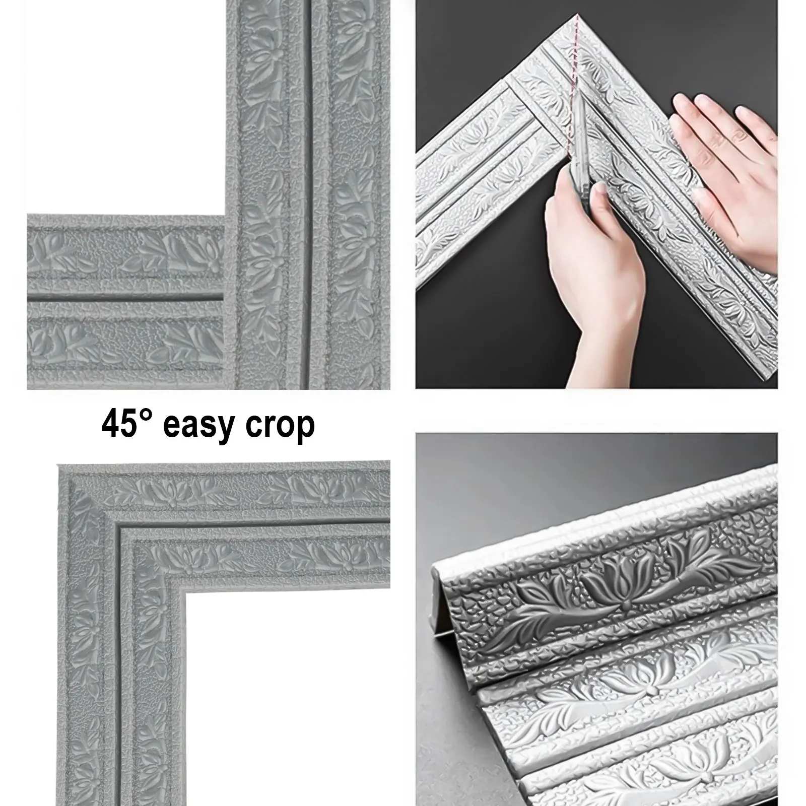 3D Self Stickers Wall Baseboar - đánh giá và giá Baseboard Molding Trim