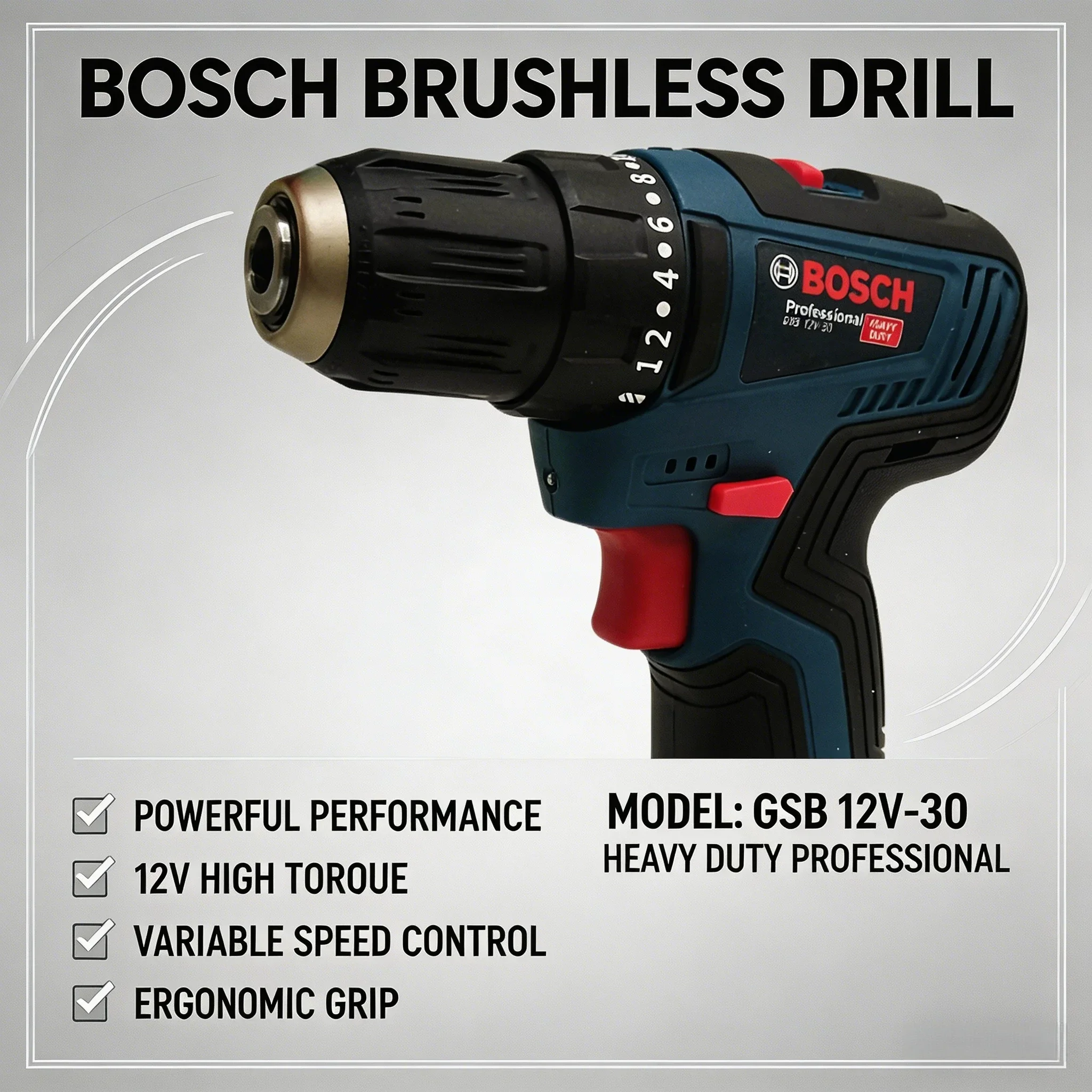 Bosch-GSB 12V-30 Professional  - đánh giá và giá Power Drill Cordless