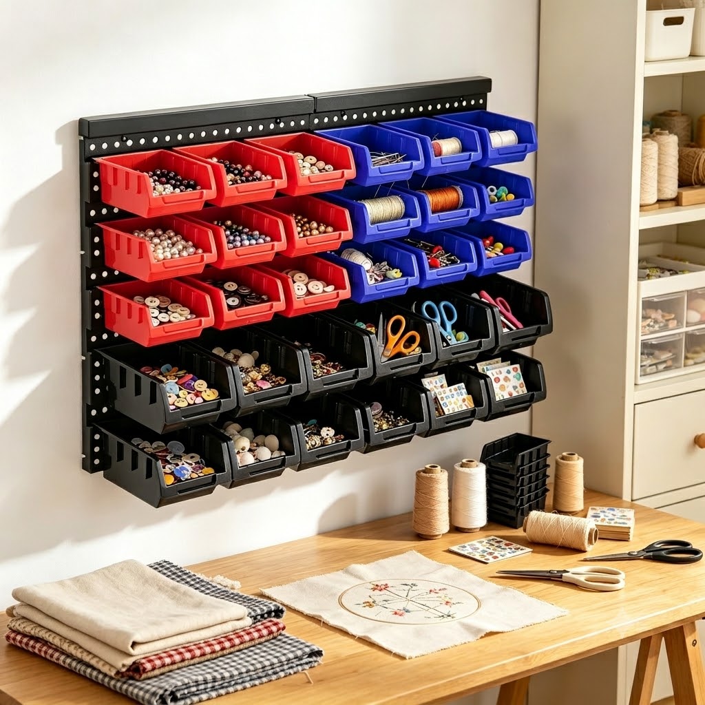 Wall Mounted Storage Bins Orga - đánh giá và giá Home Improvement Binford Tools