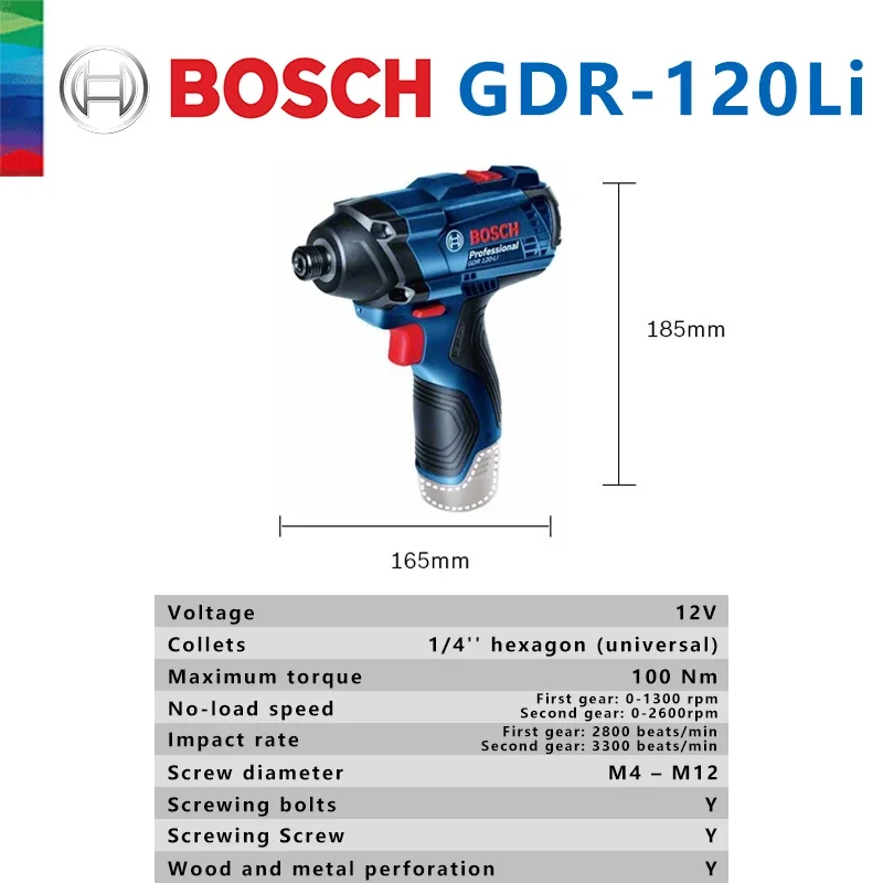 Bosch Original GDR 120-LI Rech - đánh giá và giá Power Drill Cordless