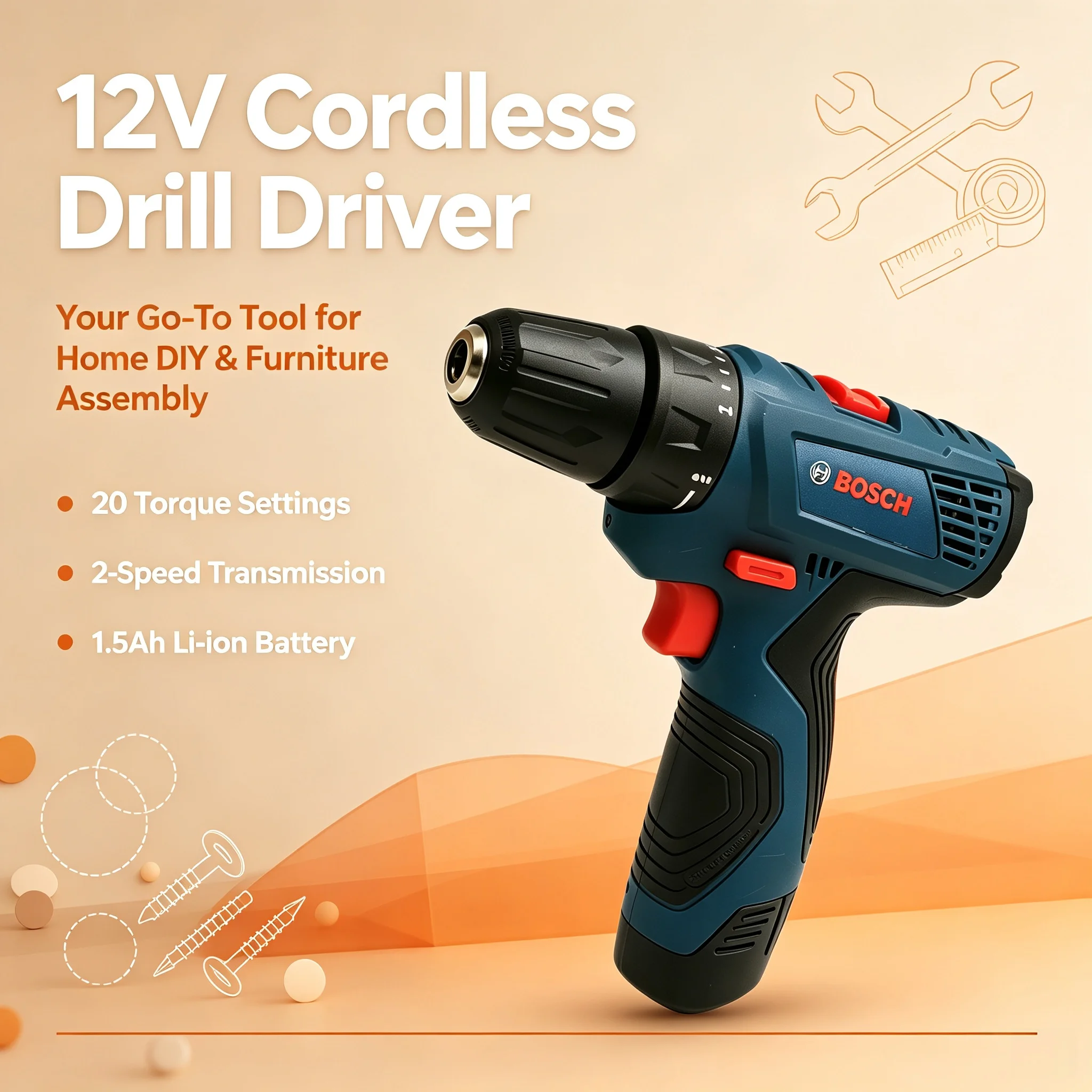 Bosch GSR120 Multi-Function Ha - đánh giá và giá Power Drill Cordless