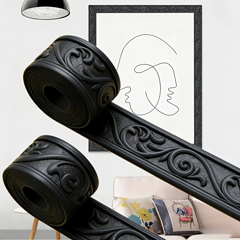 3D Embossed Flexible Foam Wall - đánh giá và giá Baseboard Molding Trim