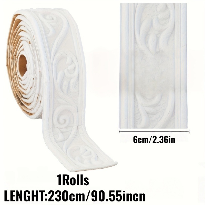 3D Embossed Flexible Foam Wall - đánh giá và giá Baseboard Molding Trim