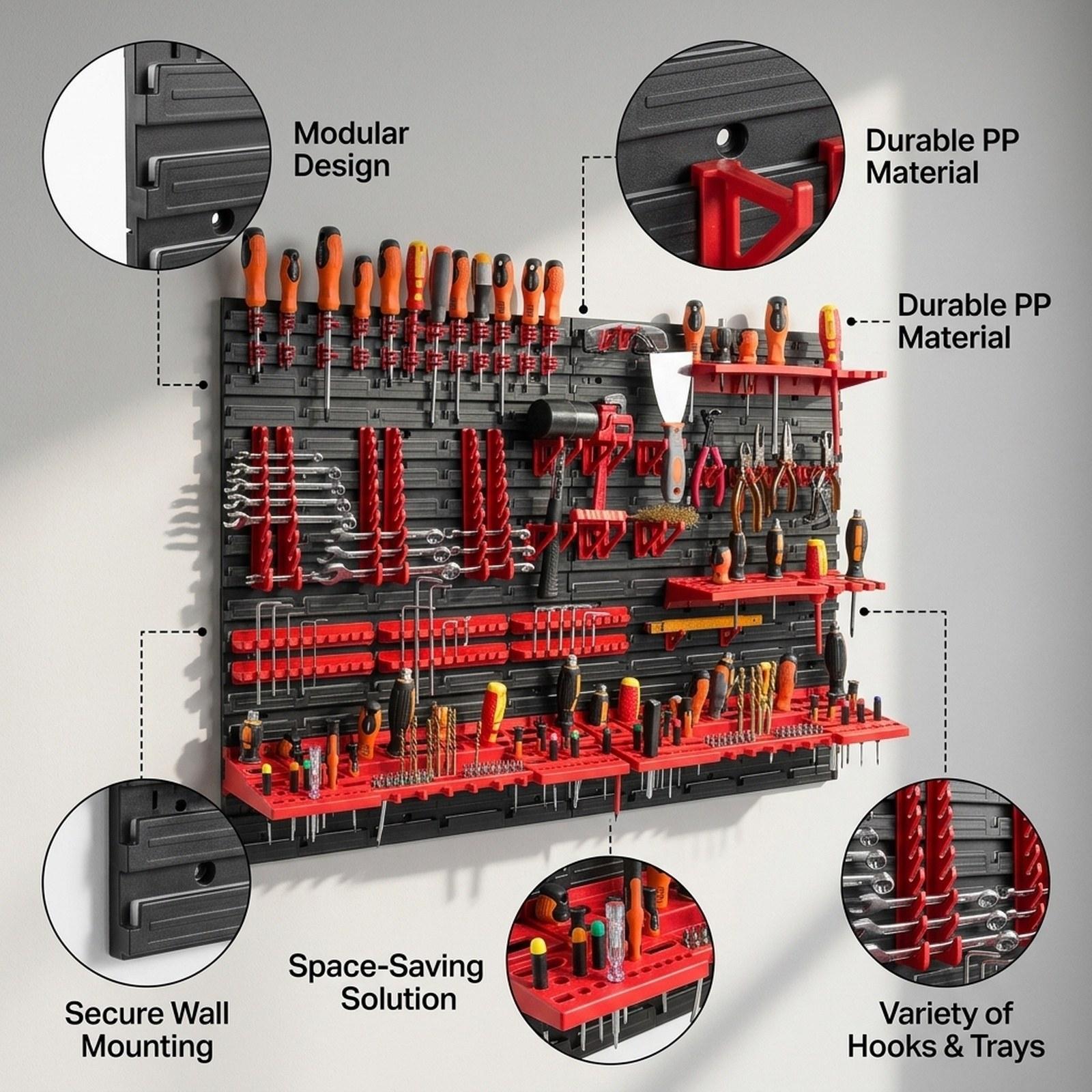 Wall Mounted Storage Bins with - đánh giá và giá Home Improvement Binford Tools